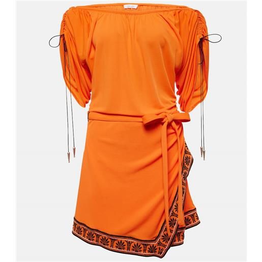 Rabanne miniabito con scollo bardot