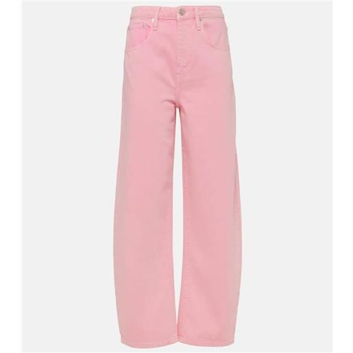 Frame jeans a gamba larga e vita alta