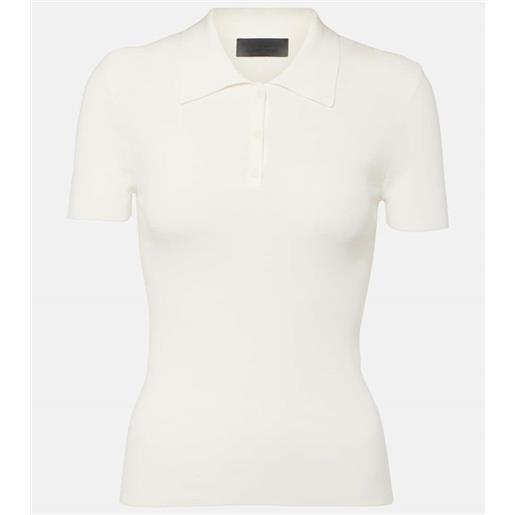 Nili Lotan polo in maglia a coste di cotone