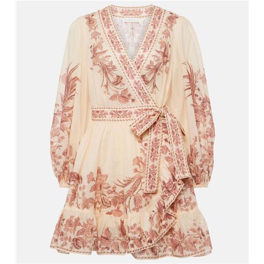 Zimmermann abito a portafoglio in cotone