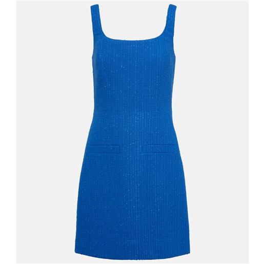 Veronica Beard miniabito sabra in tweed di misto cotone