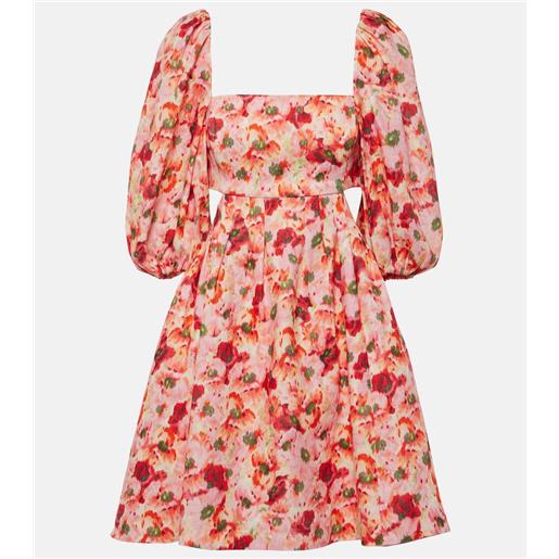 Zimmermann abito corto lightburst in lino