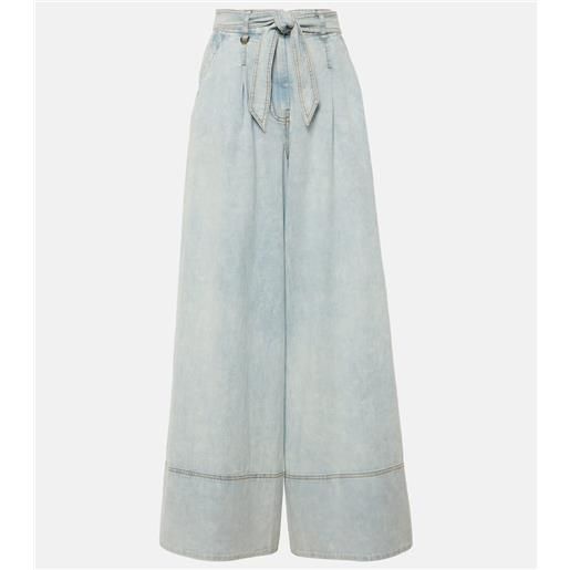 Zimmermann jeans a vita alta a gamba larga
