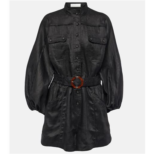 Zimmermann jumpsuit corta in lino