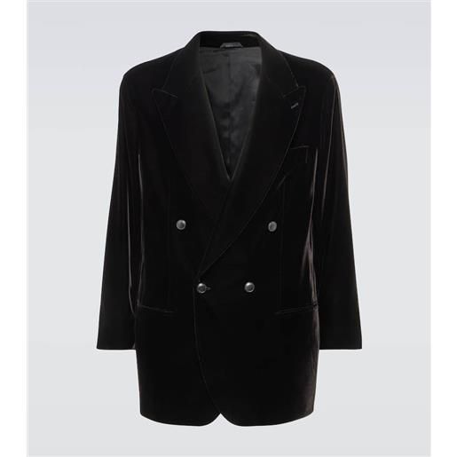 Giorgio Armani blazer doppiopetto in velluto
