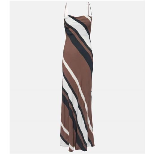 Faithfull abito lungo sisudo a righe