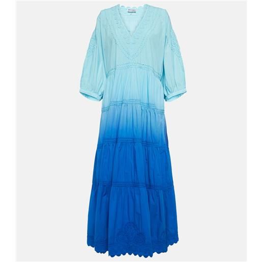 Juliet Dunn abito lungo in popeline di cotone ombrã©