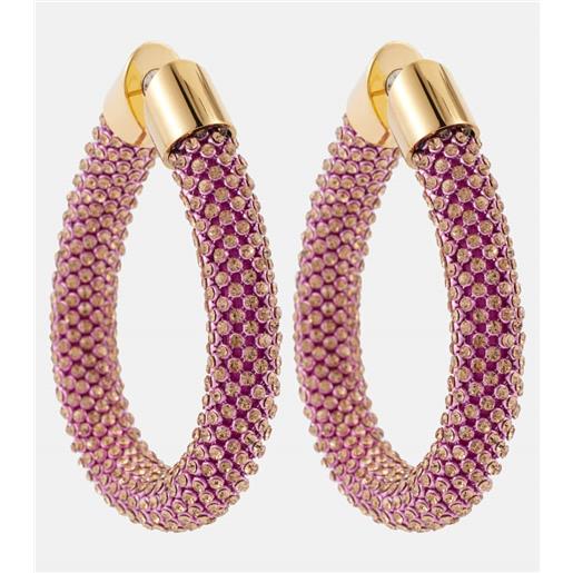 Rabanne orecchini a cerchio con decorazioni