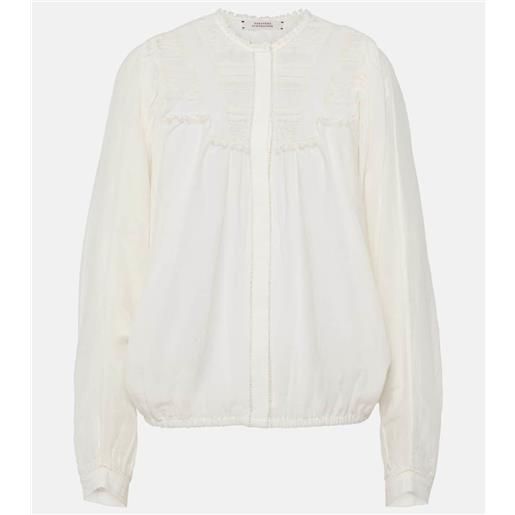 Dorothee Schumacher blusa stunning dream in cotone e seta