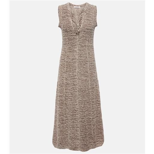 Dorothee Schumacher abito midi autumn sparkle in maglia