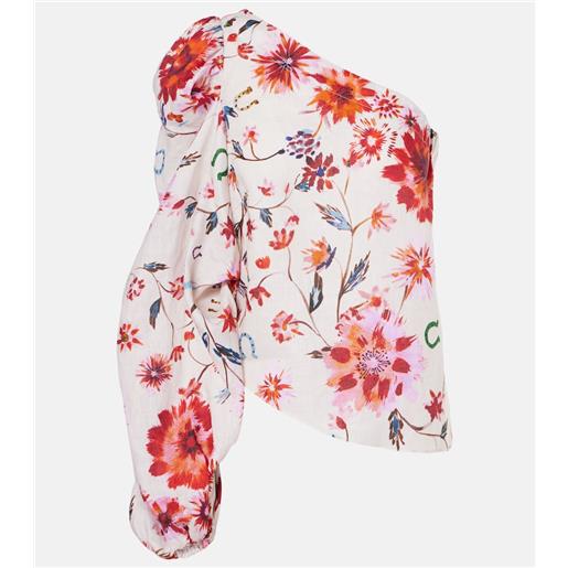 Dorothee Schumacher top monospalla floral ease in lino