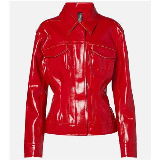 Norma Kamali giacca in similpelle