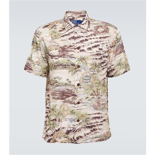 Polo Ralph Lauren camicia bowling con stampa
