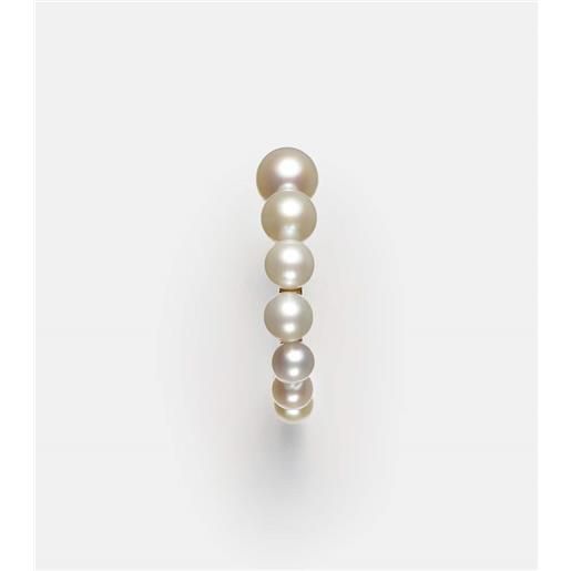 Sophie Bille Brahe orecchini petit boucle de perle in oro 14kt con perle d'acqua dolce