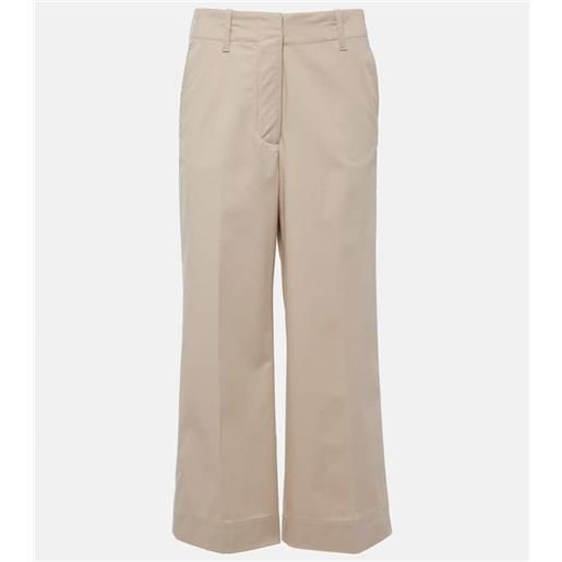 Proenza Schouler pantaloni cropped amara in misto cotone