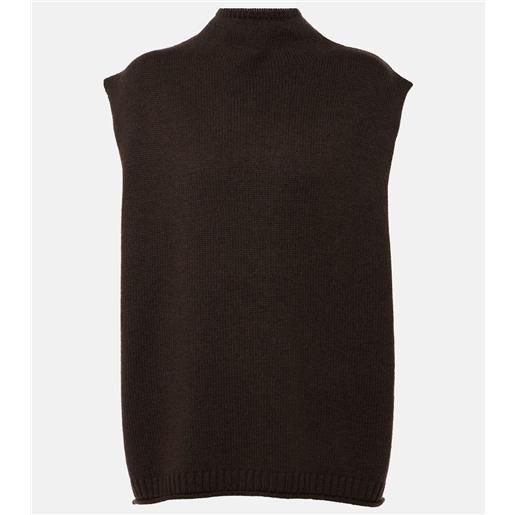 Lisa Yang gilet tova in cashmere