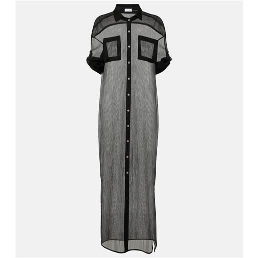 Jade Swim abito chemisier mika in mesh