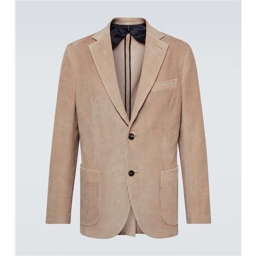 Slowear blazer in velluto a coste di cotone