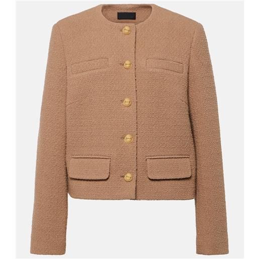 Nili Lotan giacca cropped paige in tweed