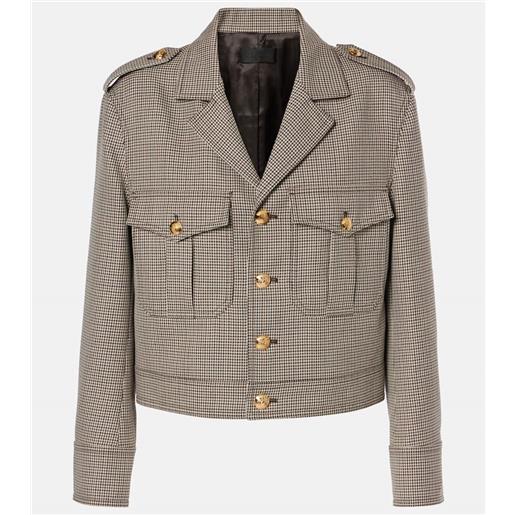 Nili Lotan giacca cropped lise in lana vergine