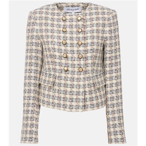Veronica Beard giacca bentley in tweed a quadri