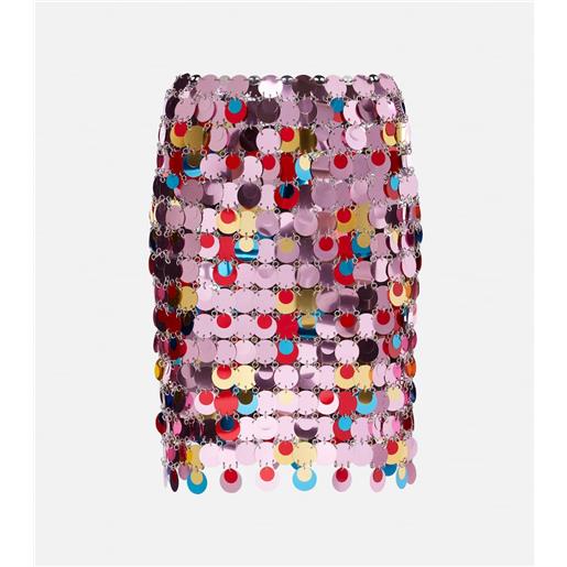 Rabanne minigonna con paillettes