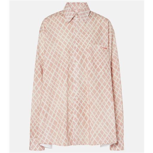 Marni camicia in popeline di cotone a quadri