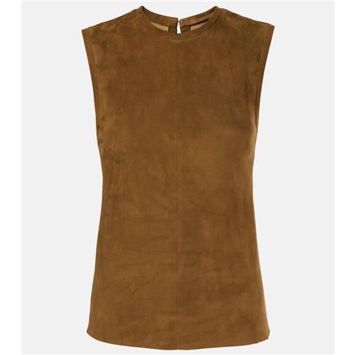 Stouls top miuccia in suede