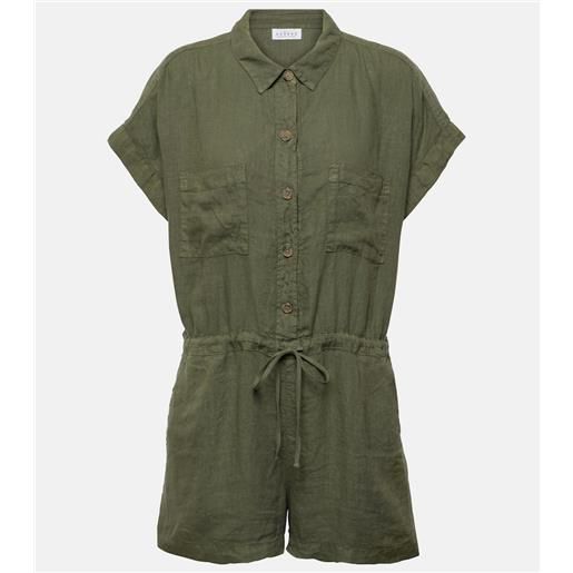 Velvet jumpsuit corta clare in lino