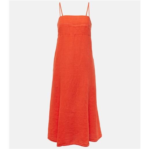 Velvet abito midi stephie in lino