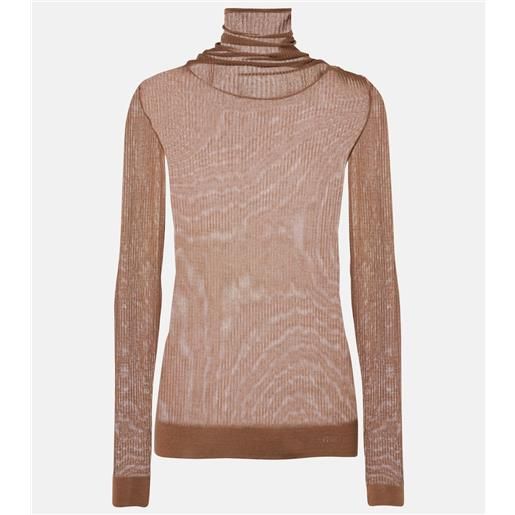 Lemaire lupetto in maglia a coste