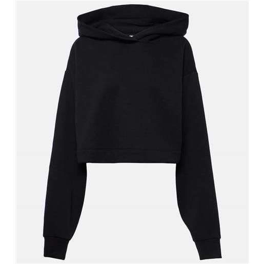 Alo Yoga felpa cropped bae in misto cotone