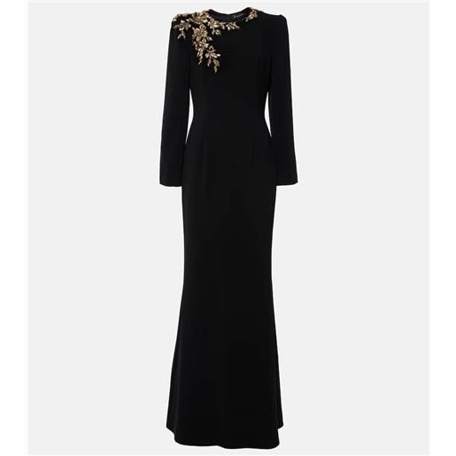 Jenny Packham abito lungo angel eyes con perline