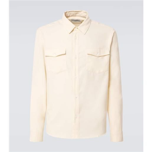 Frame camicia in cotone e lana