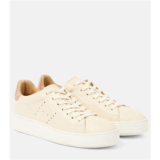 Hogan sneakers h672 in pelle con suede