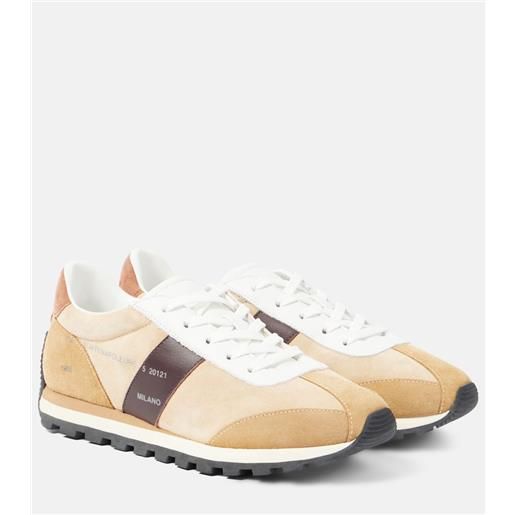 Hogan sneakers in suede con pelle