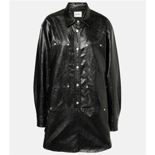 Marant Etoile abito corto ayali in similpelle