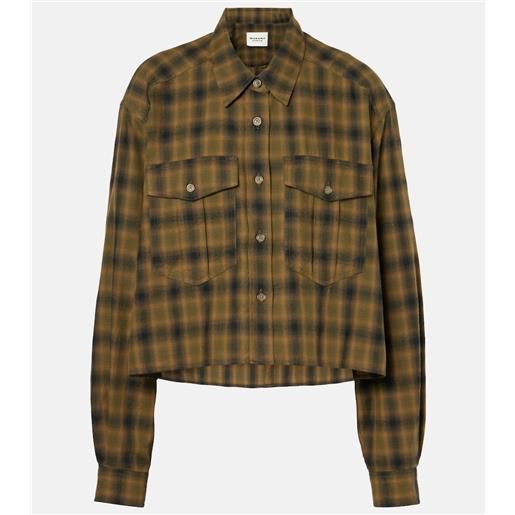 Marant Etoile camicia cropped telina in cotone