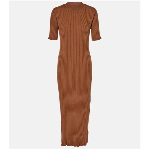 Varley abito midi maeve in maglia a coste