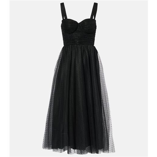 Zimmermann abito midi in tulle