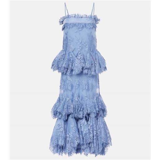 Zimmermann abito lungo eden in pizzo