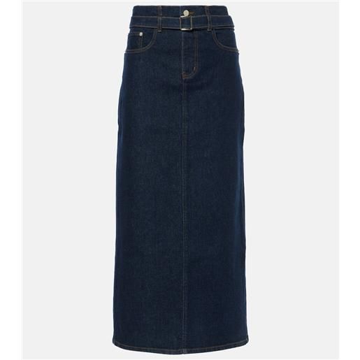 Proenza Schouler gonna midi di jeans calder