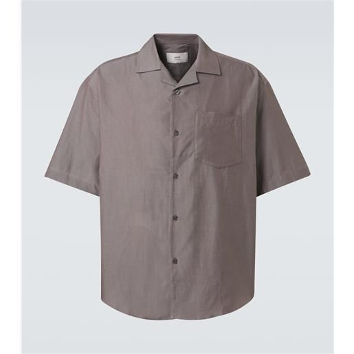 Ami Paris camicia in gabardine di cotone