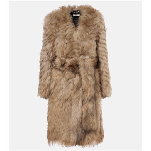 Jacques Wei cappotto a portafoglio in shearling