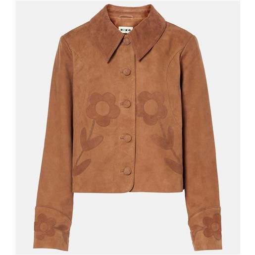 Rixo giacca dionne in suede