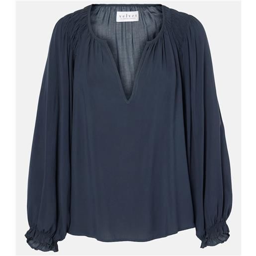 Velvet blusa azalea in challis