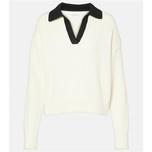 Velvet polo lucie in cotone