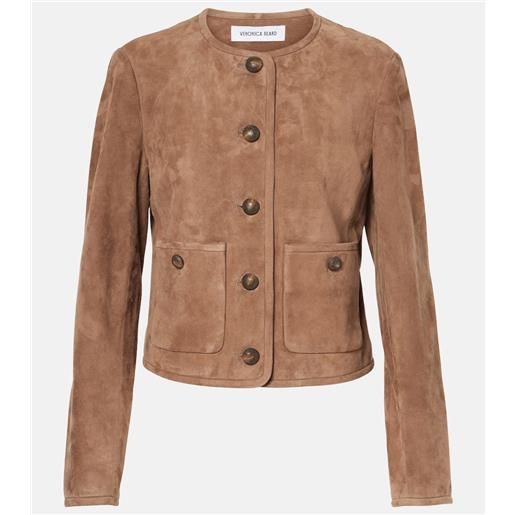 Veronica Beard giacca andrea in suede