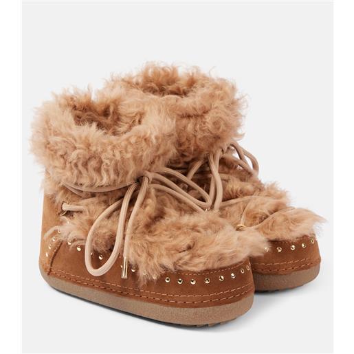 Inuikii stivali da neve long curly con shearling