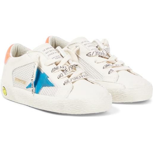 Golden Goose Kids sneakers super-star in pelle